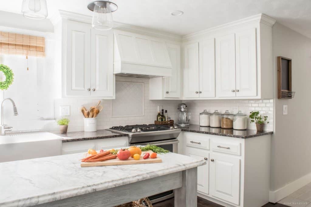 how to paint oak cabinets and hide the grain | step-by-step tutorial