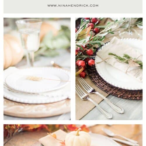5 Thanksgiving Place Settings for Your Holiday Table