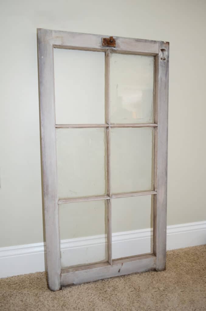 Antique salvaged barn window