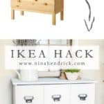 DIY Wood Dresser Card Catalog IKEA Hack Tutorial | See how you can easily and inexpensively get the look of an antique card catalog with this Wood Dresser Card Catalog IKEA Hack Tutorial.