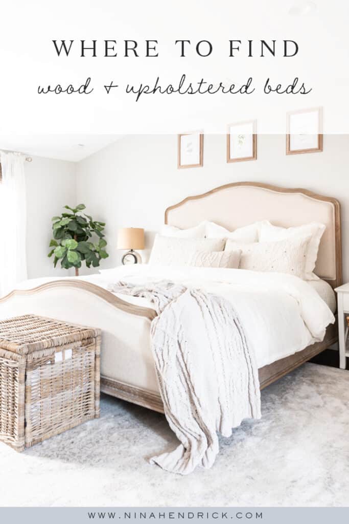 Where to find wood and upholstered beds