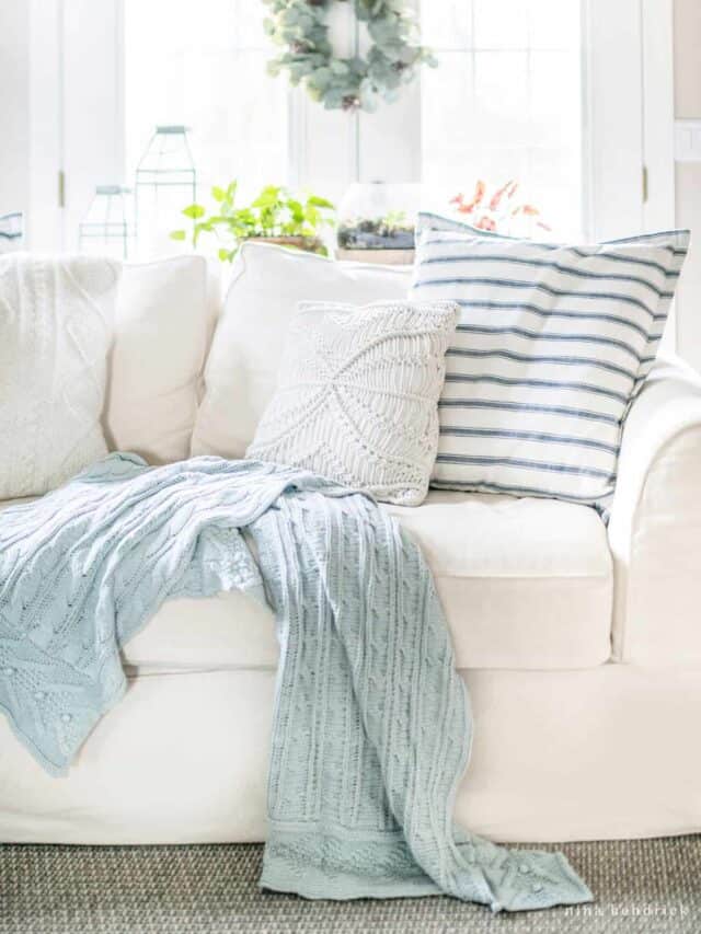 How to Clean a White Slipcovered Sofa