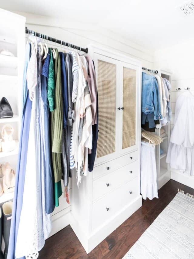 Organized Closet Makeover with Ikea Hack