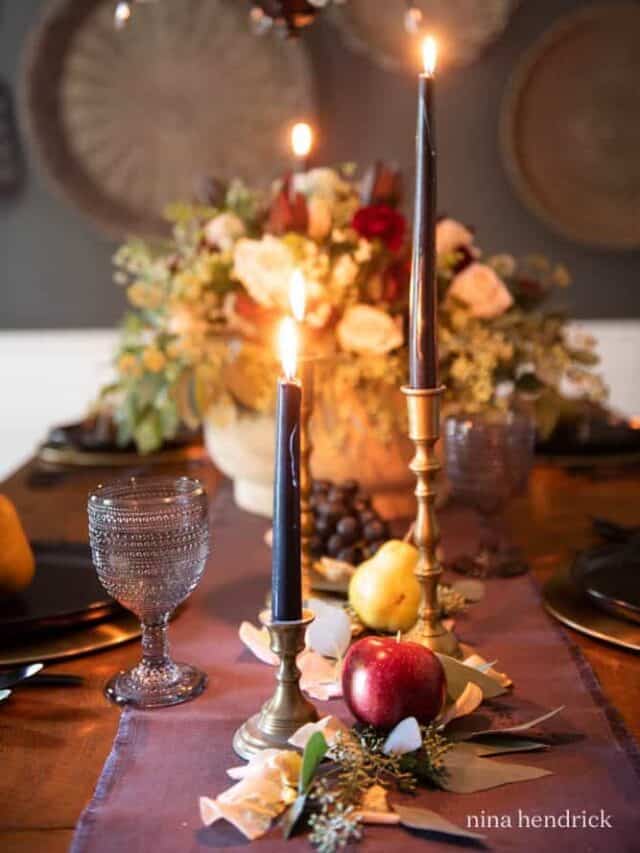 Moody Fall Tablescape