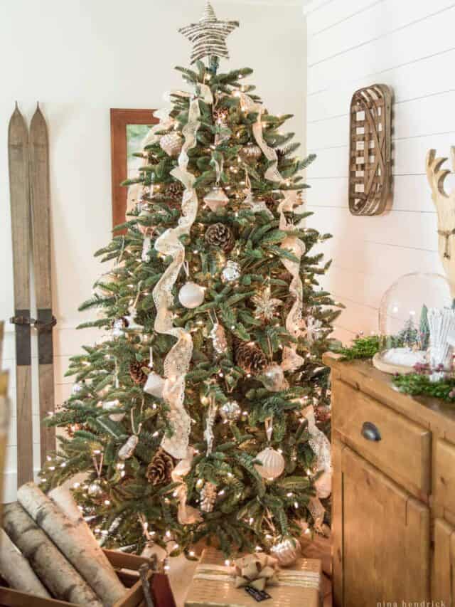 Woodland Rustic Christmas Tree Decor