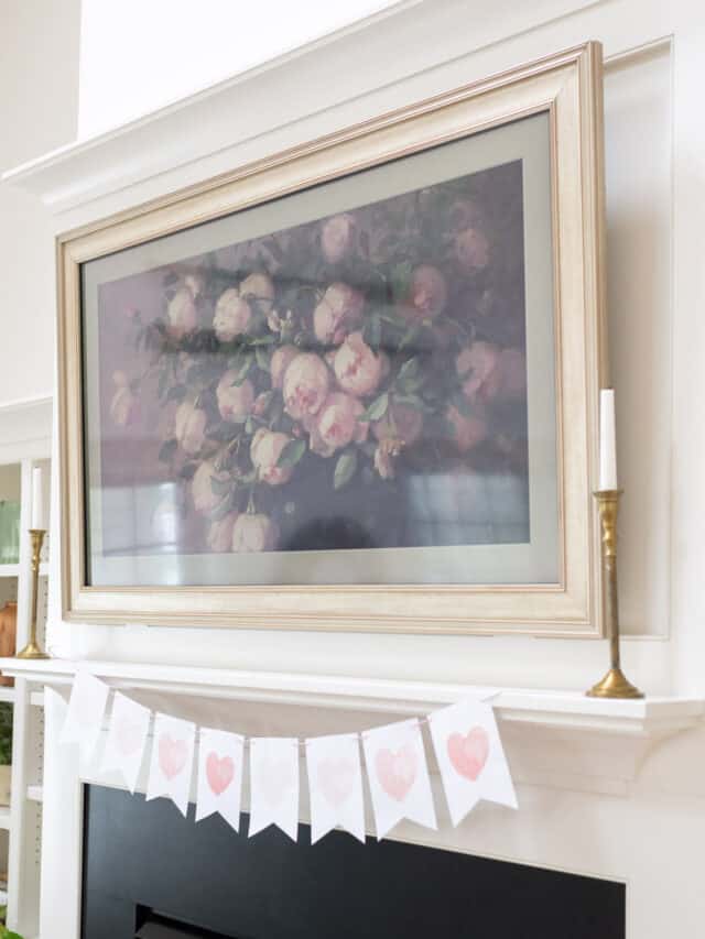 Valentine's Day Frame TV Vintage Art-3