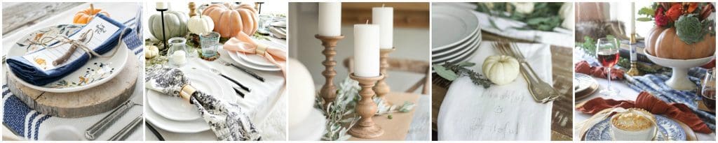 Rustic Thanksgiving Dining Room | Gather Thanksgiving inspiration from this harvest themed rustic tablescape.